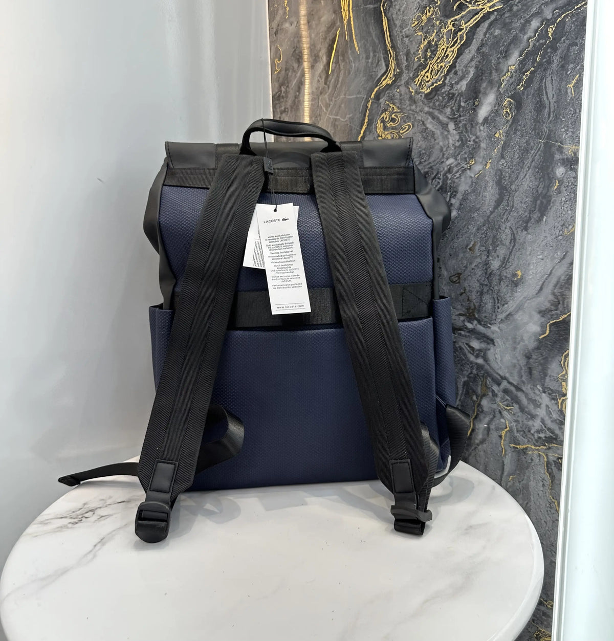 Lacost e Luxury Imported BackPack Blue L70