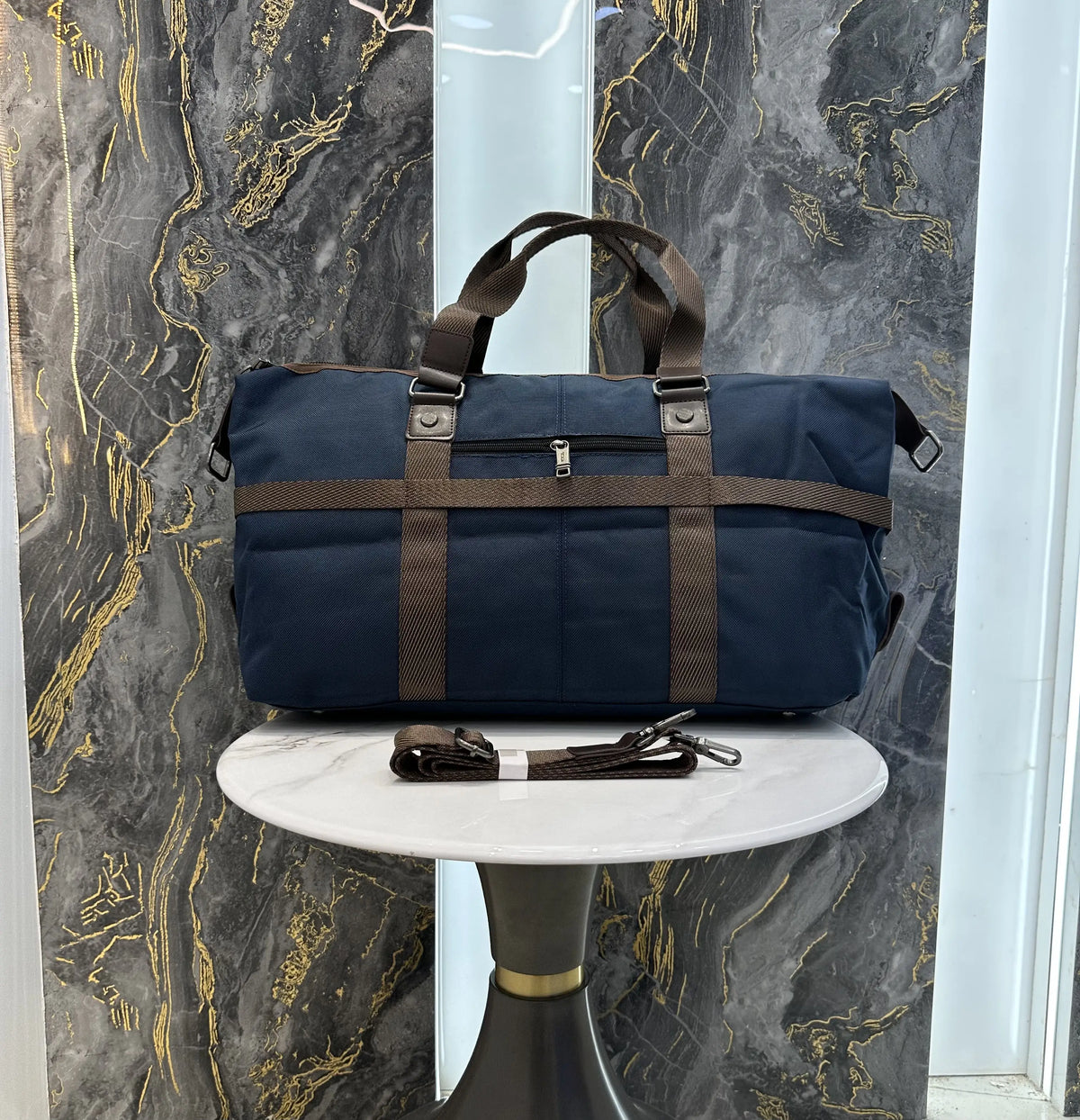Tum i Alpha 3 Luxury Imported Duffel Bag Blue