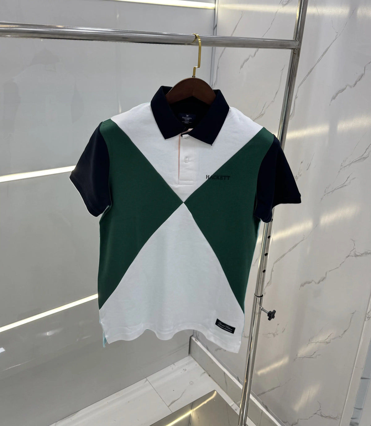 Hacket White Logo Work Premium Polo T-Shirt