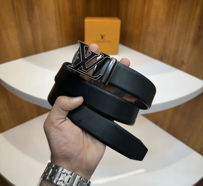 Louis Vuitto n Reversible Premium Imported Belt Grey Black lv170