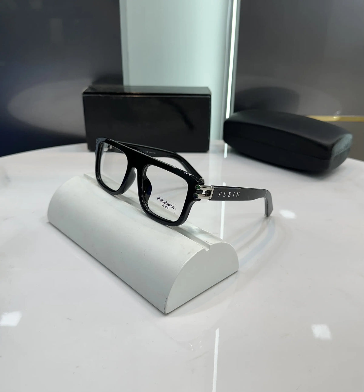 Philipp Plein Black PhotoChromic Glasses 201