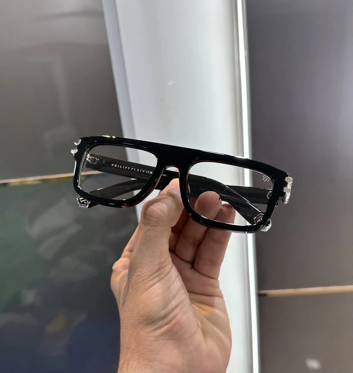 Philipp Plein Black PhotoChromic Glasses 201