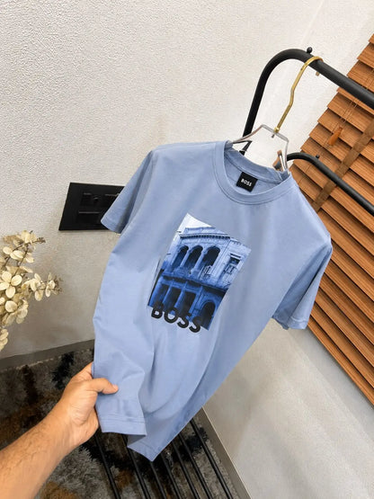 Bos_s Printed Premium Round Neck T-shirt (DN 642)
