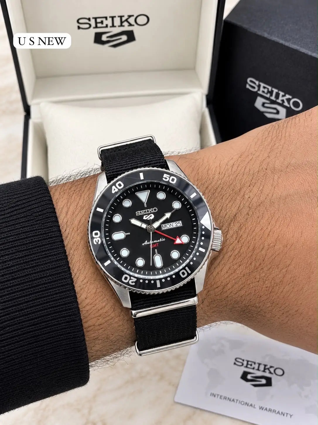 SEIKO GMT BLACK