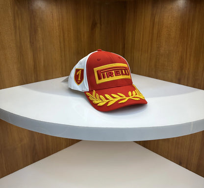 Pirell i Premium Imported Cap Red White