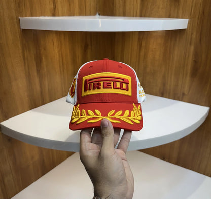 Pirell i Premium Imported Cap Red White