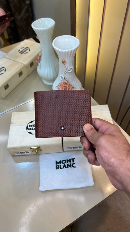 MONT BLANC IMP PREMIUM QUALITY WALLETS WITH OG WOODEN BOX
