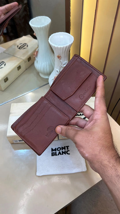 MONT BLANC IMP PREMIUM QUALITY WALLETS WITH OG WOODEN BOX