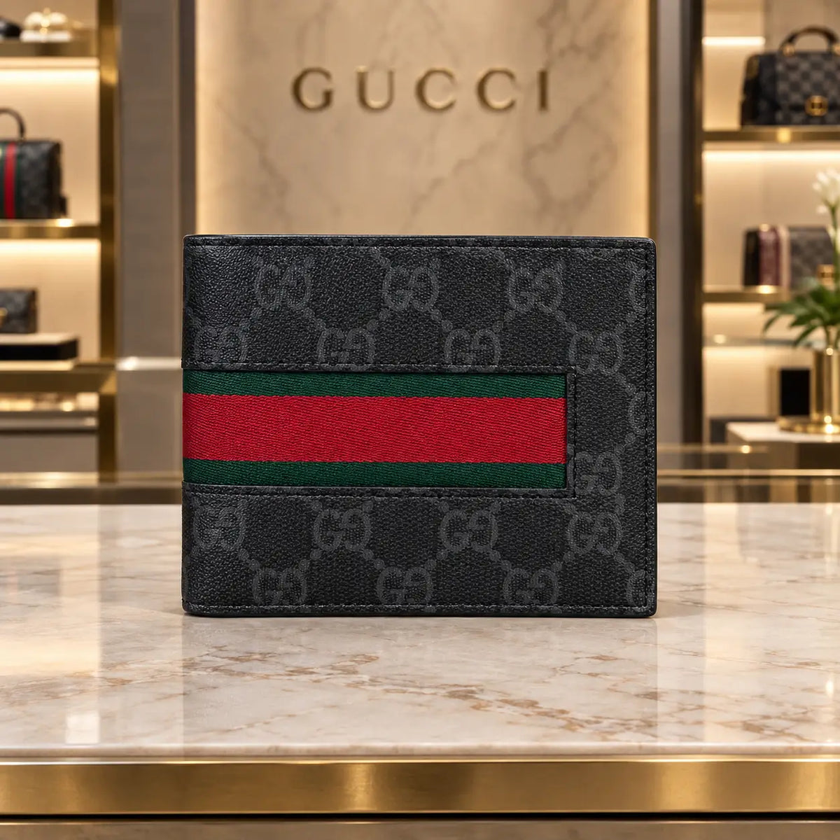 Gucci Premium Monogram Wallet g190