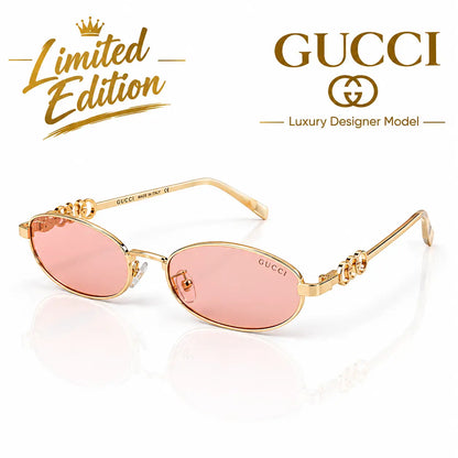 GUCCI PREMIUM LUXURY BRAND'S DESIGNER GOLD PINK SHOWROOM TOP SELLING MODEL