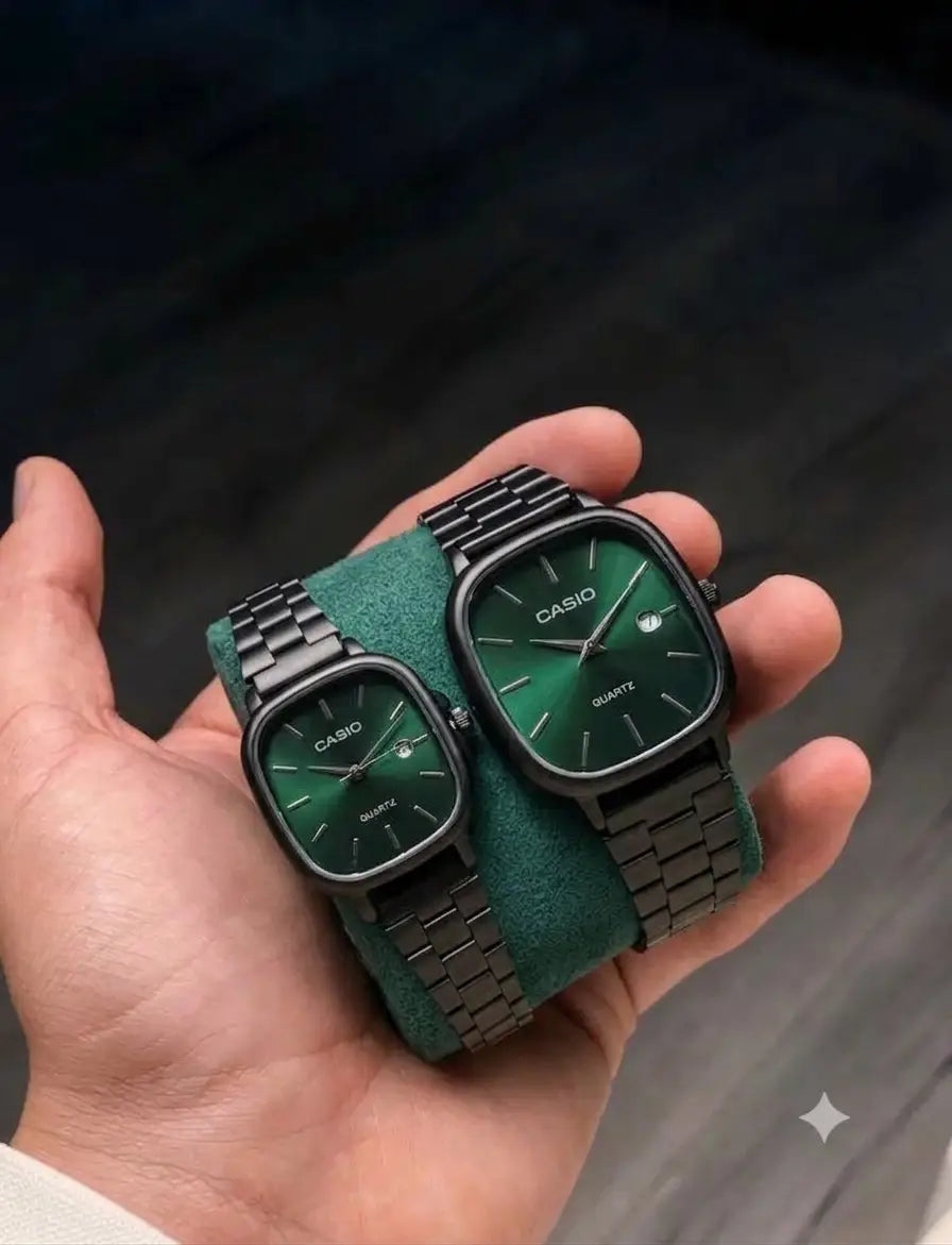 Casio Couple Black Green