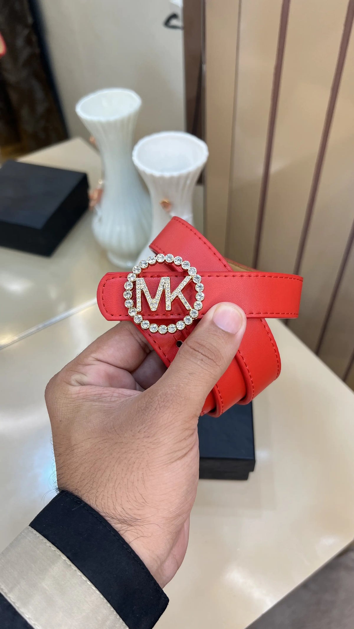 MK MICHAEL KORS PREMIUM QUALITY IMPORTED LADIES BELT WITH BOX