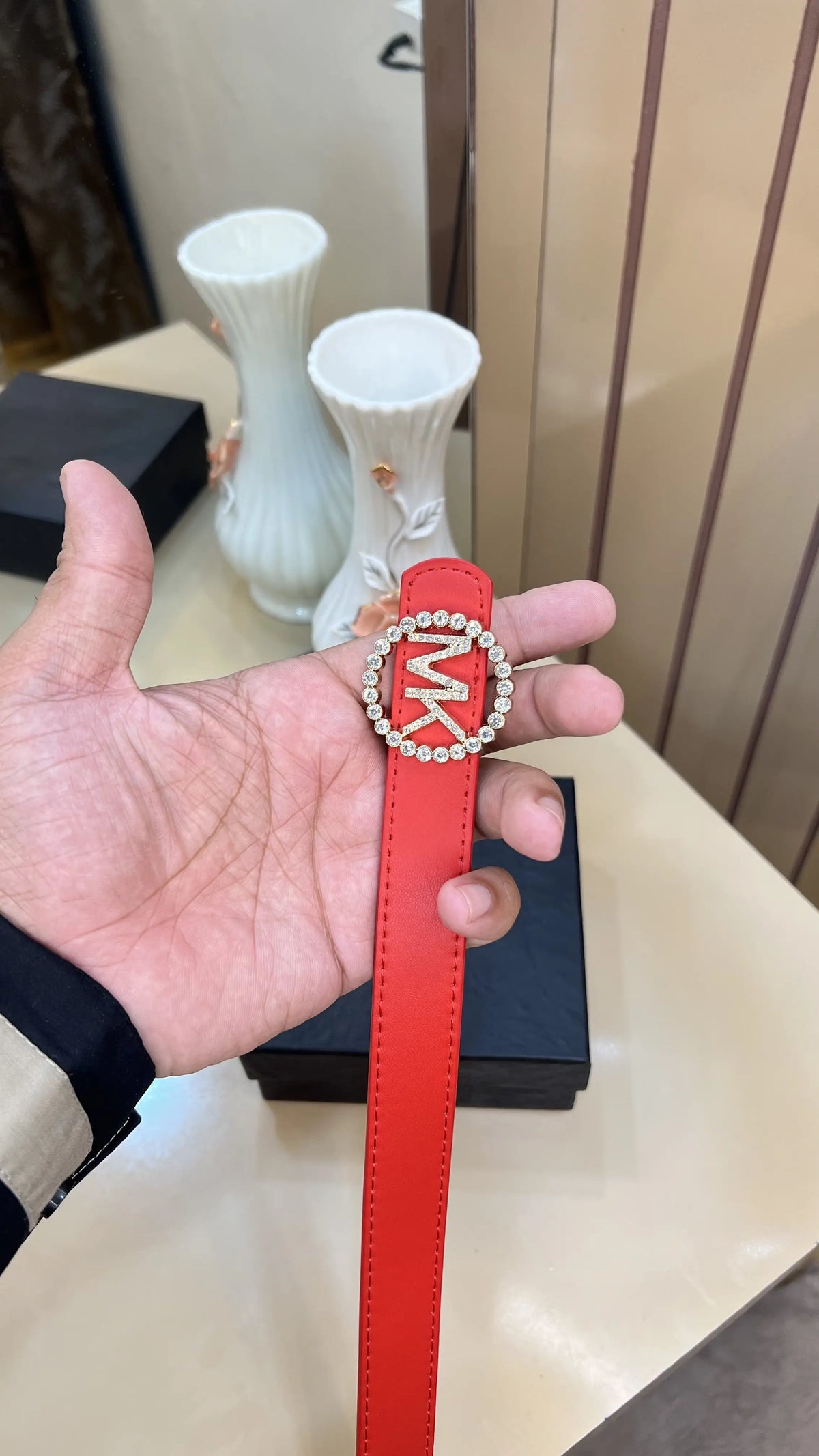 MK MICHAEL KORS PREMIUM QUALITY IMPORTED LADIES BELT WITH BOX