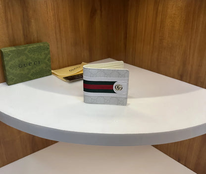 Gucci Premium Monogram Wallet White g200