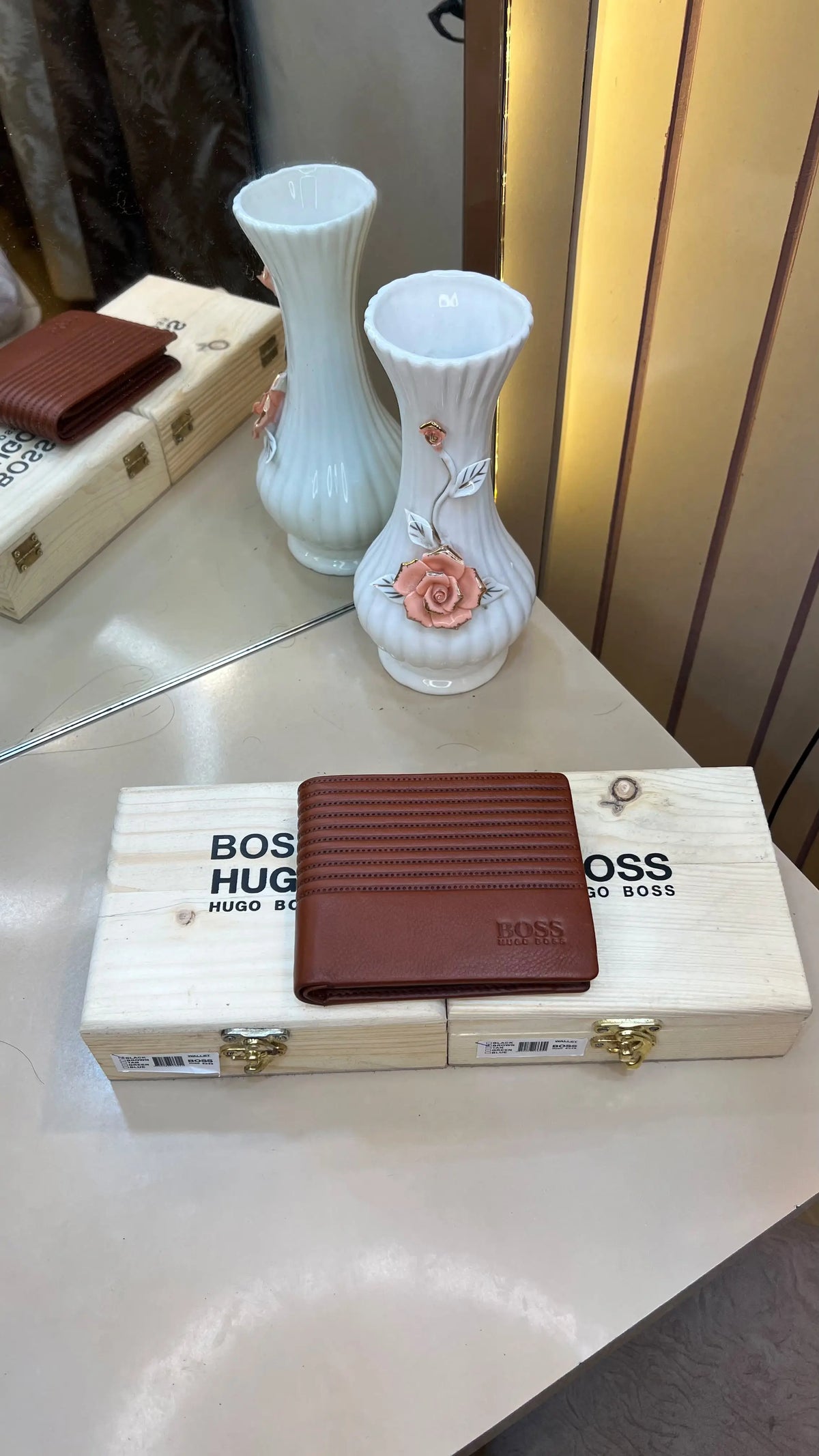 BOSS PREMIUM QUALITY IMP WALLETS WITH OG WOODEN BOX