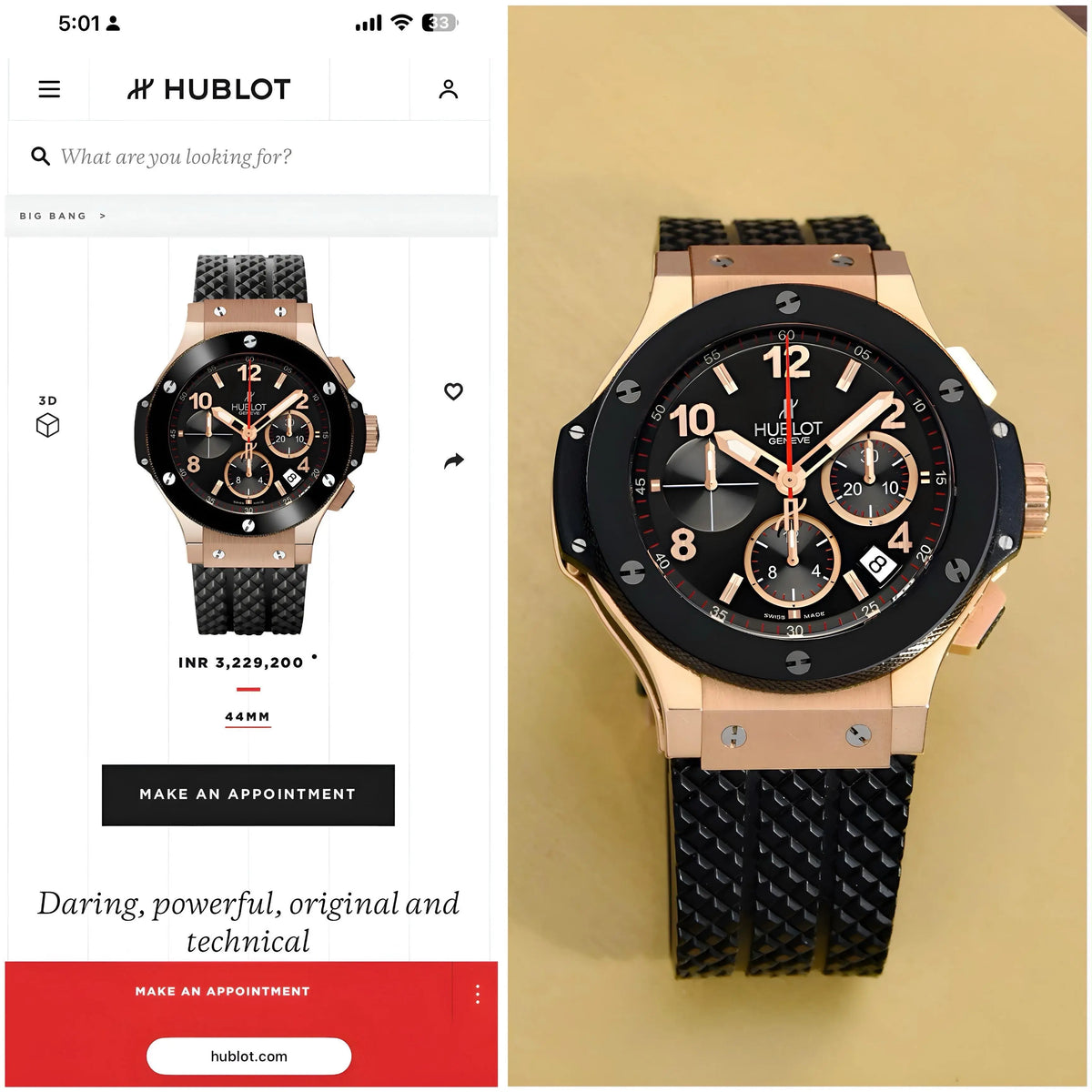 Hublo t Big Bang King Chronograph Premium Watch