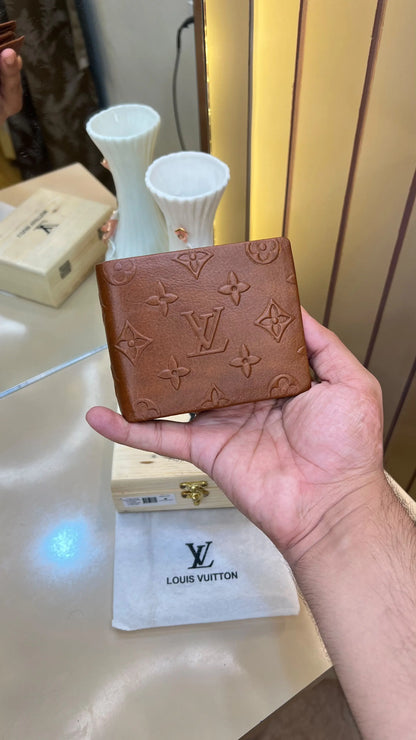 LV LOUIS VUITTON PREMIUM QUALITY IMP WALLET WITH OG WOODEN BOX