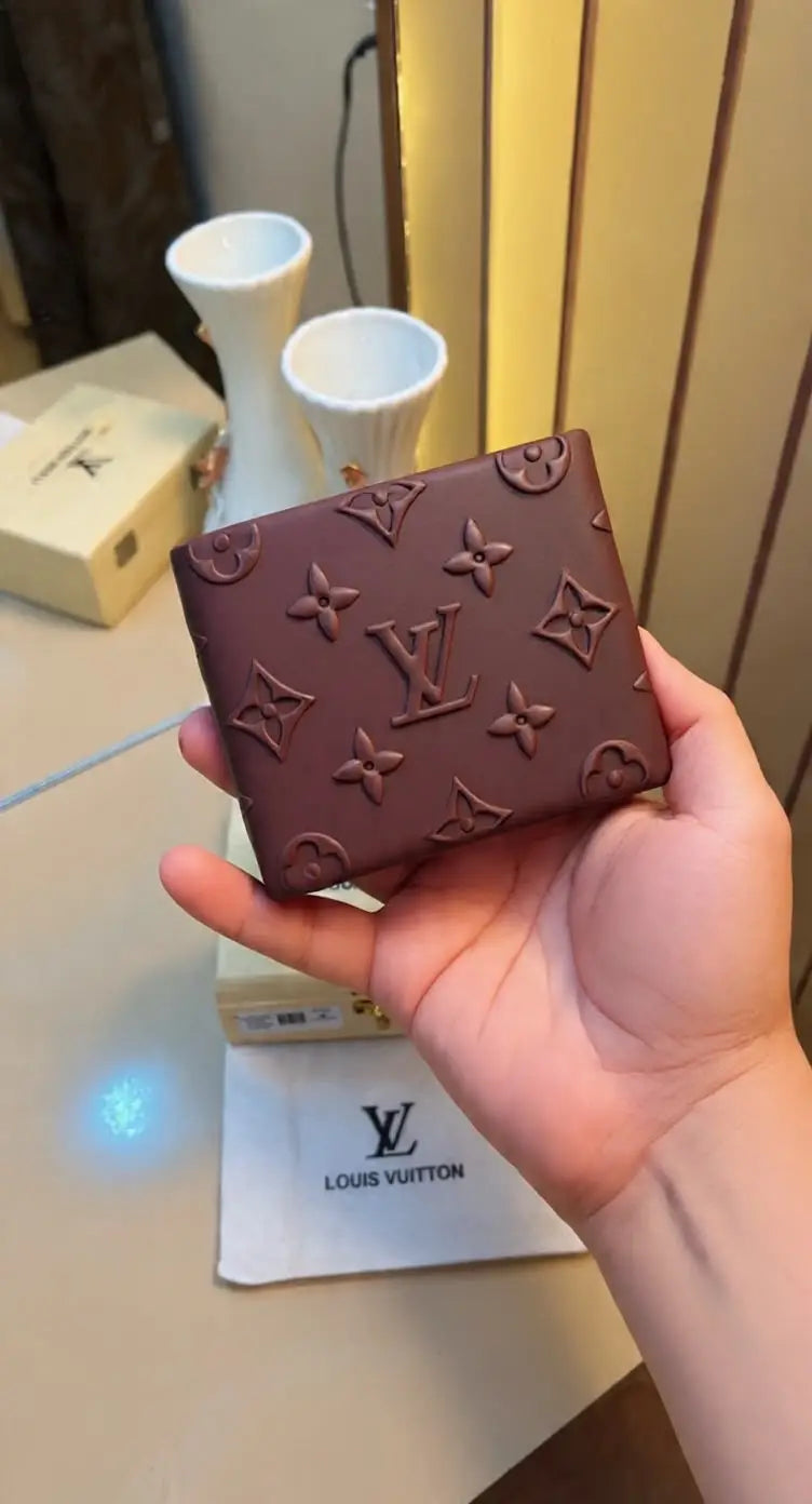 LV LOUIS VUITTON PREMIUM QUALITY IMPORTED WALLET WITH OG WOODEN BOX