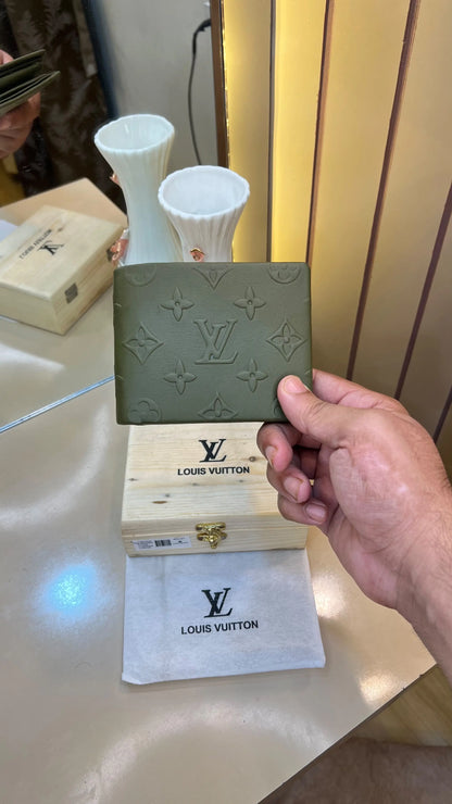 LV LOUIS VUITTON PREMIUM QUALITY IMP WALLETS WITH OG WOODEN BOX