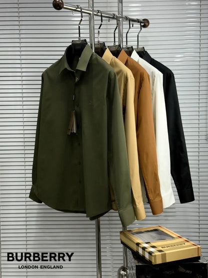 Burberr y  Light brown  Premium Shirt With Original Box