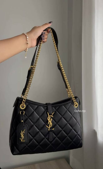 Ysl Saint Lauren Quilted Hobo Premium Quality With Dust Bag-8885