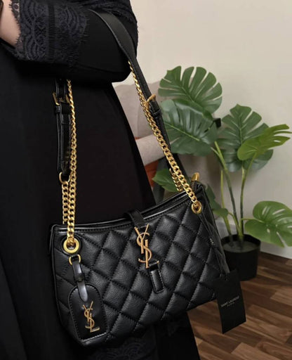 Ysl Saint Lauren Quilted Hobo Premium Quality With Dust Bag-8885