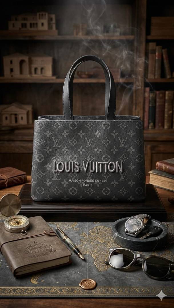 LOUI VUITION SHOPPER MEDIUM TOTE BAG WITH OG BOX-44289