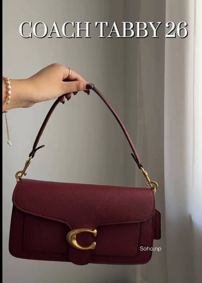 Coacch Tabby 26 Shoulder Bag With Double Belt With All Og Box Packing-82021
