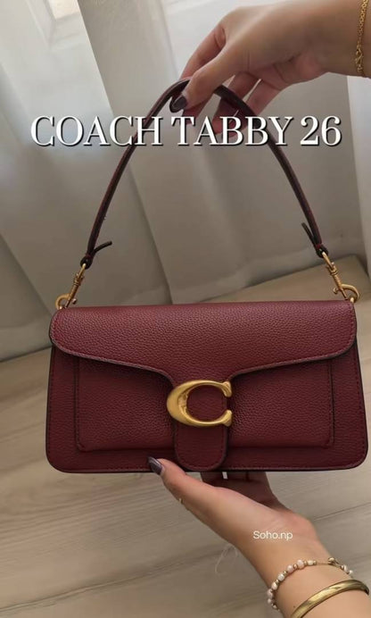 Coacch Tabby 26 Shoulder Bag With Double Belt With All Og Box Packing-82021
