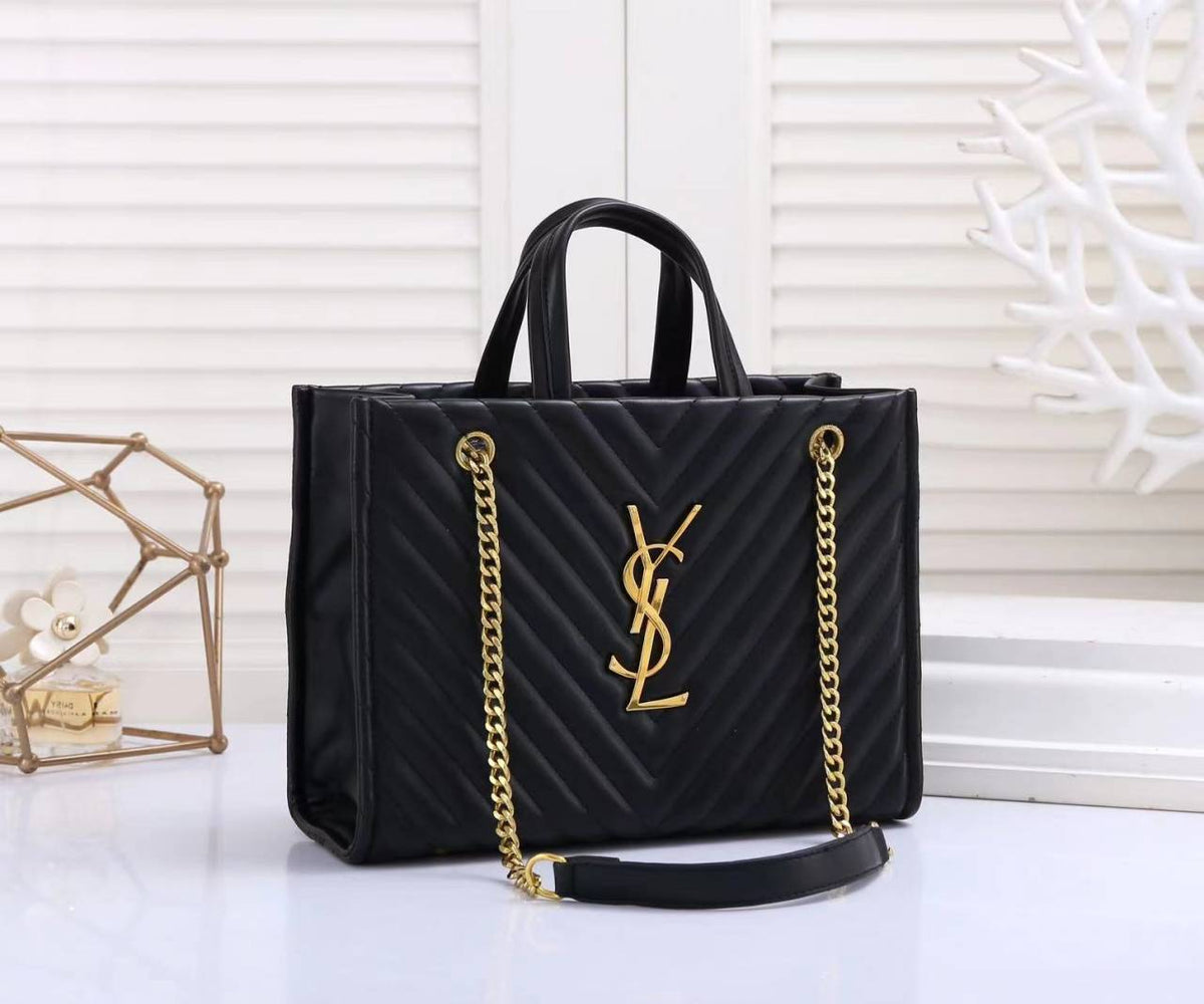 YSL SAINT LAUREN BAG IN CALSFIN LEATHER WITH DUST BAG- 9521