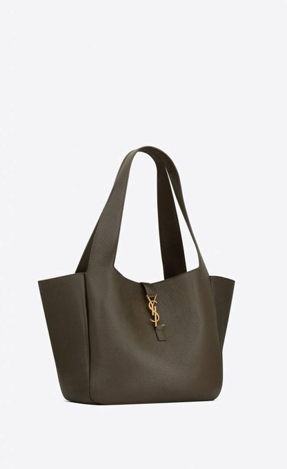 YSL LE-5-A-7 GRAINED LEATHER TOTE BAG-8805