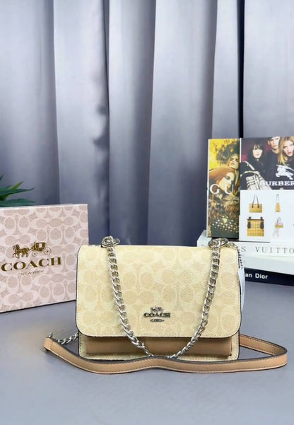 Coacch Mini Klare Crossbody Bag With metal kitchen Og Box & Dust Bag (PREMIUM QUALITY)-83416
