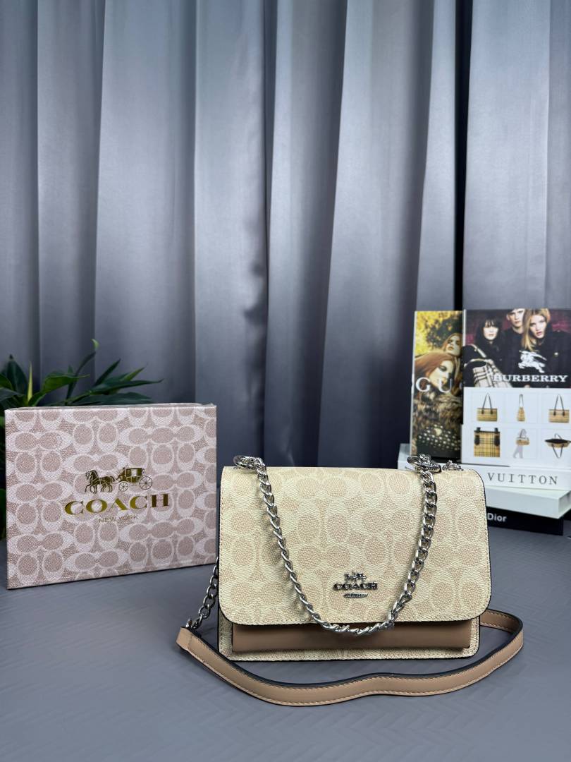 Coacch Mini Klare Crossbody Bag With metal kitchen Og Box & Dust Bag (PREMIUM QUALITY)-83416