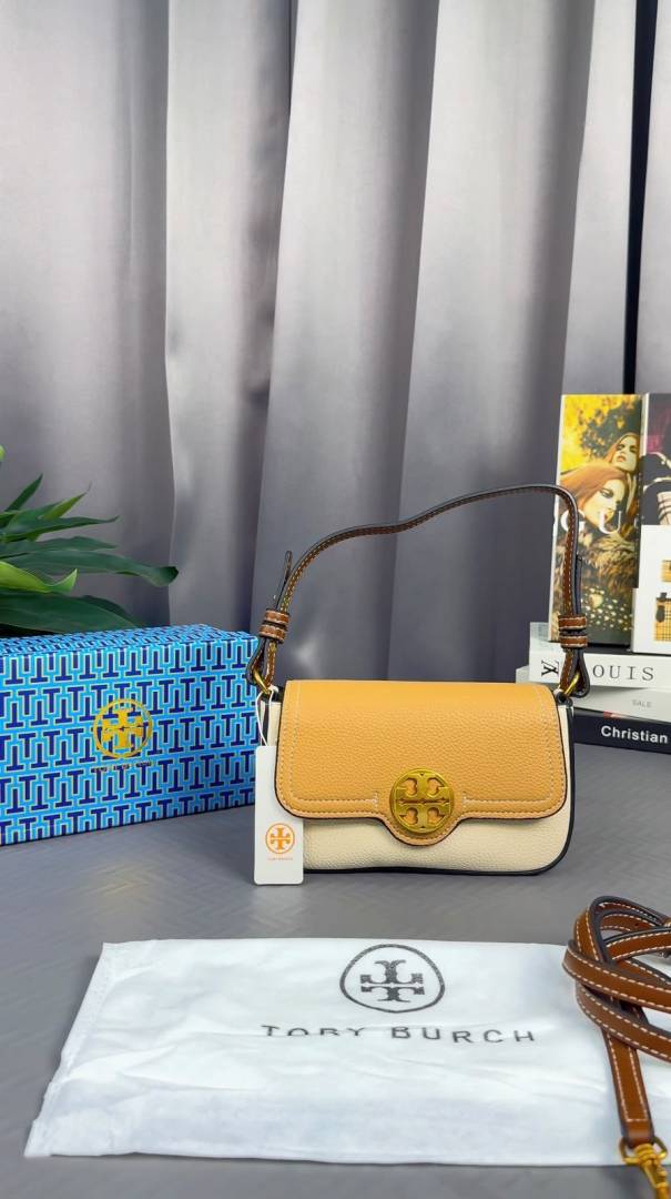 Tory Burrch Felix Color Block Crossbody Bag With Box & Dust Bag-7367