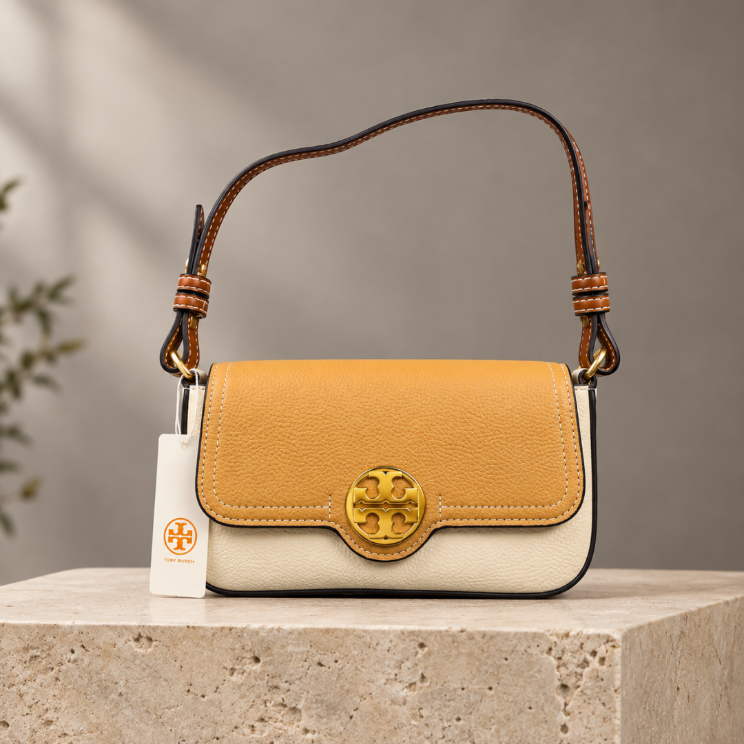Tory Burrch Felix Color Block Crossbody Bag With Box & Dust Bag-7367