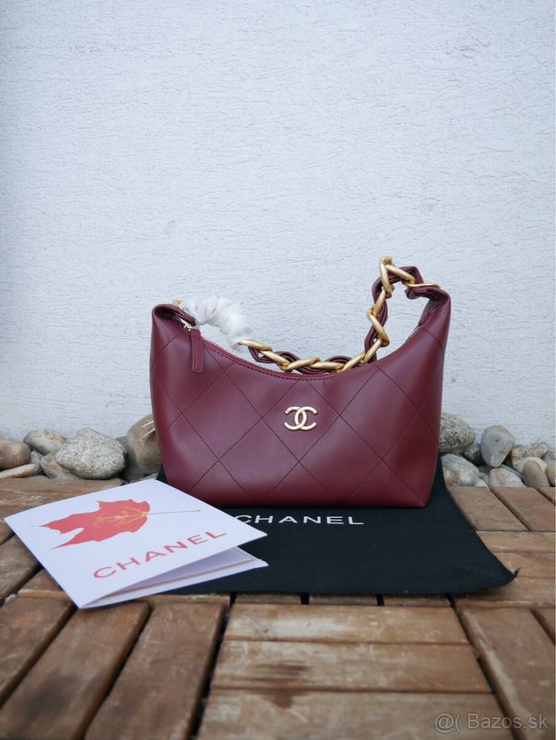 Chane Quilted Maxi Hobo Bag With Box And Dust Bag-251013