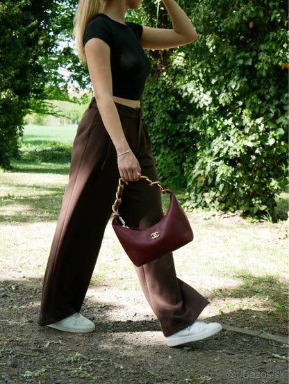 Chane Quilted Maxi Hobo Bag With Box And Dust Bag-251013