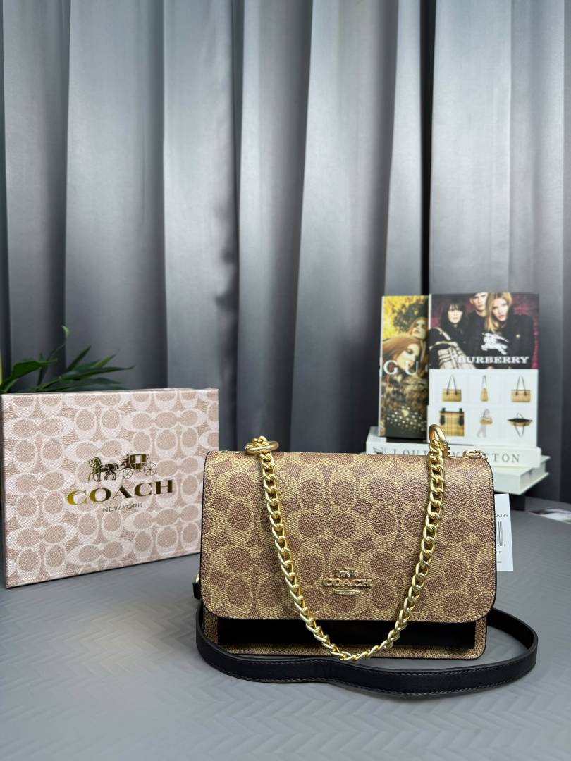 Coacch Mini Klare Crossbody Bag With metal kitchen Og Box & Dust Bag (PREMIUM QUALITY)-83416