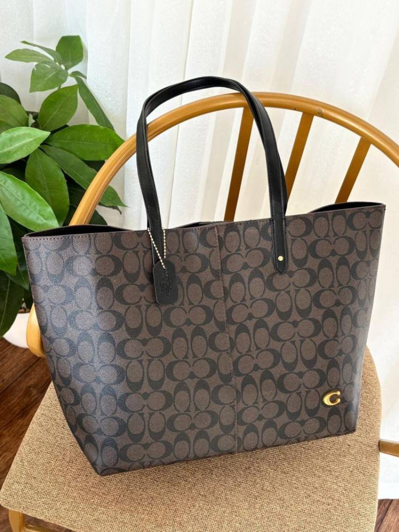 Coac Signature Canvas City Tote Bag With Dust Bag-8203