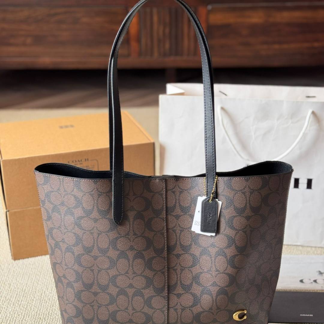 Coac Signature Canvas City Tote Bag With Dust Bag-8203