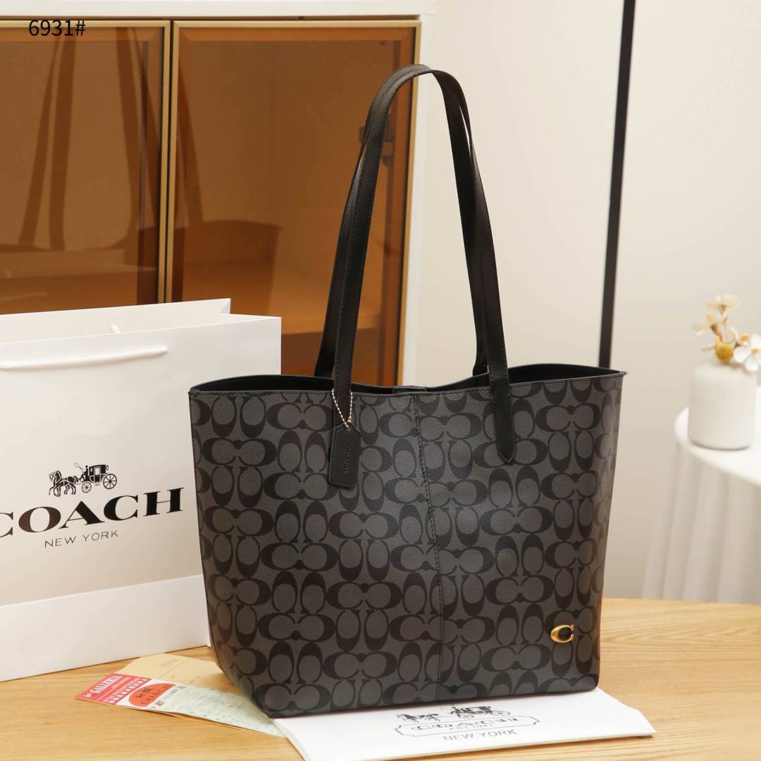 Coac Signature Canvas City Tote Bag With Dust Bag-8203