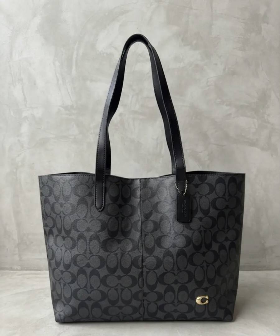 Coac Signature Canvas City Tote Bag With Dust Bag-8203