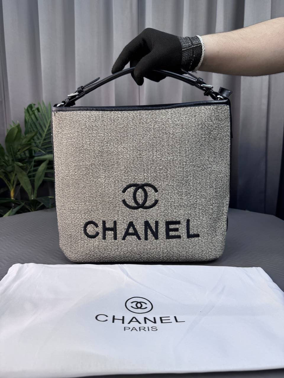 CHANE_L DEAUVILLE TOTE BAG  BROWN COLOUR - C8308