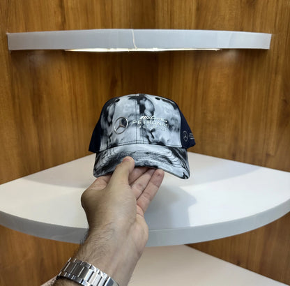 Mercedes Amg Premium Imported Cap White Navy am110