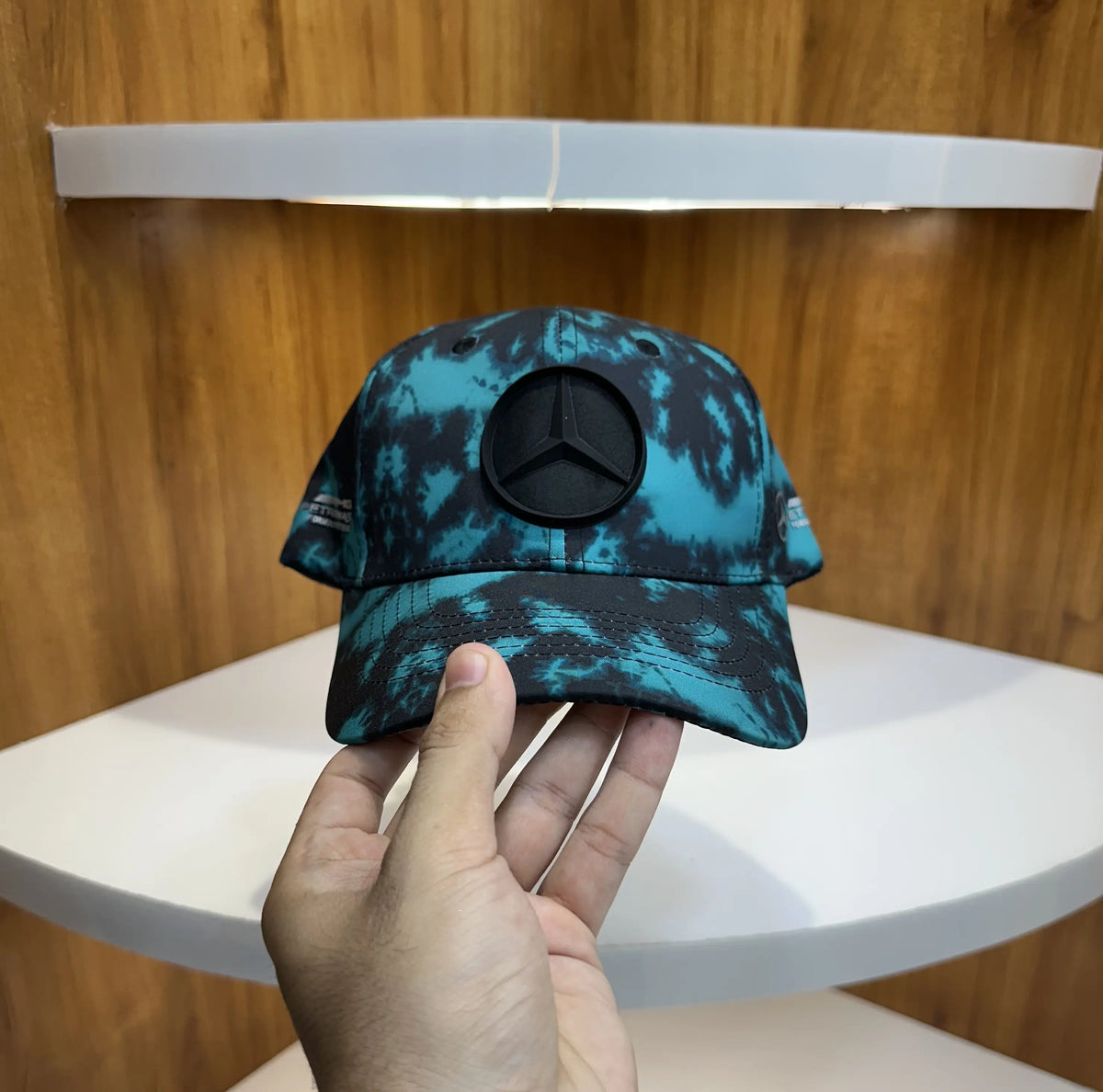 Mercedes Amg Premium Imported Cap Black Green am130