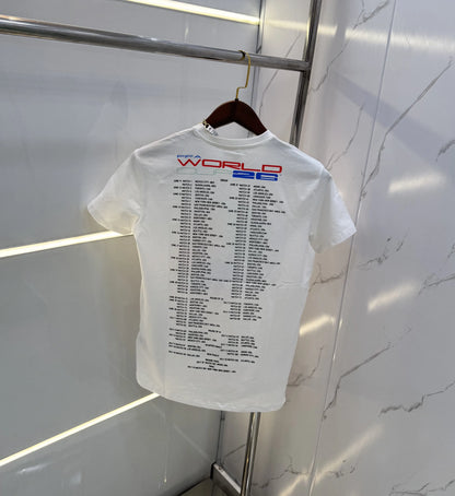 Adida s White  Logo Print Imported  T-Shirt