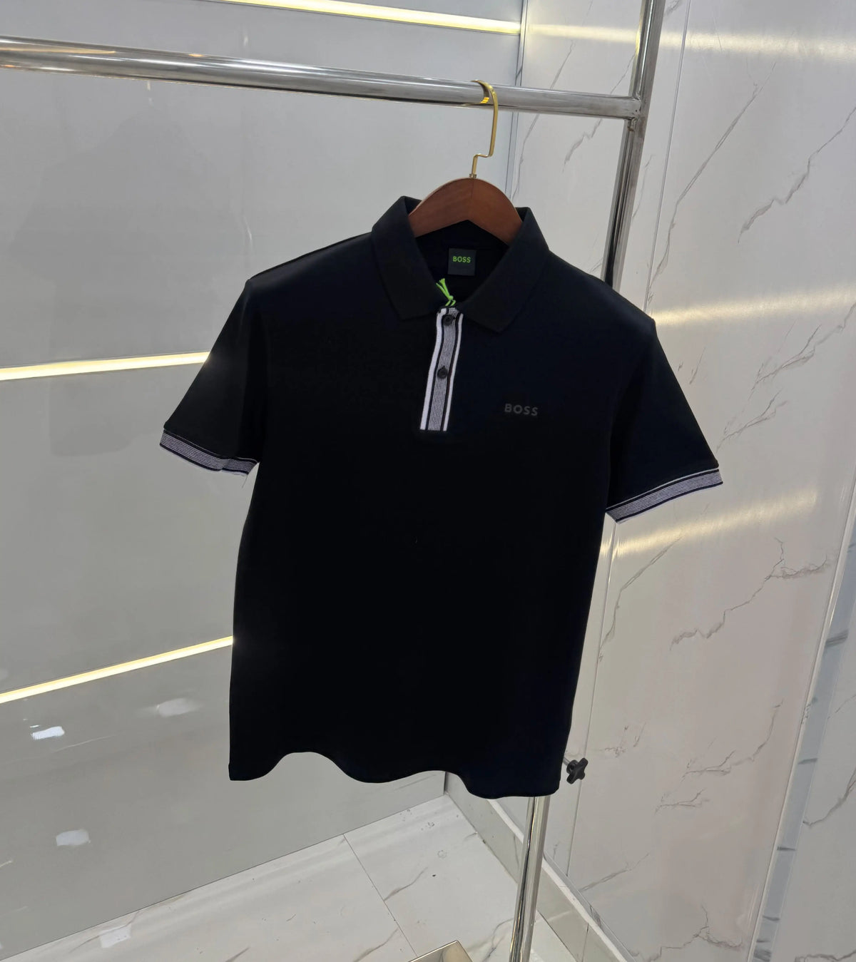 Hugo Bos s Black Logo Work Premium Polo T-shirt