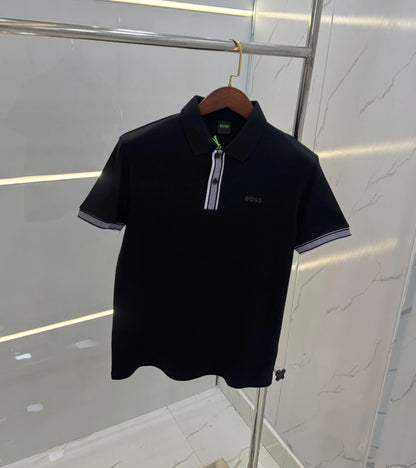 Hugo Bos s Black Logo Work Premium Polo T-shirt