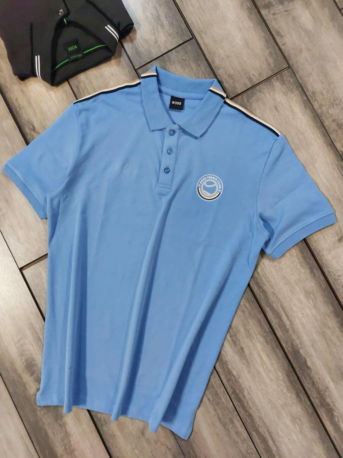 Hugo Bos s Sky  Blue Logo Work Premium Polo T-shirt