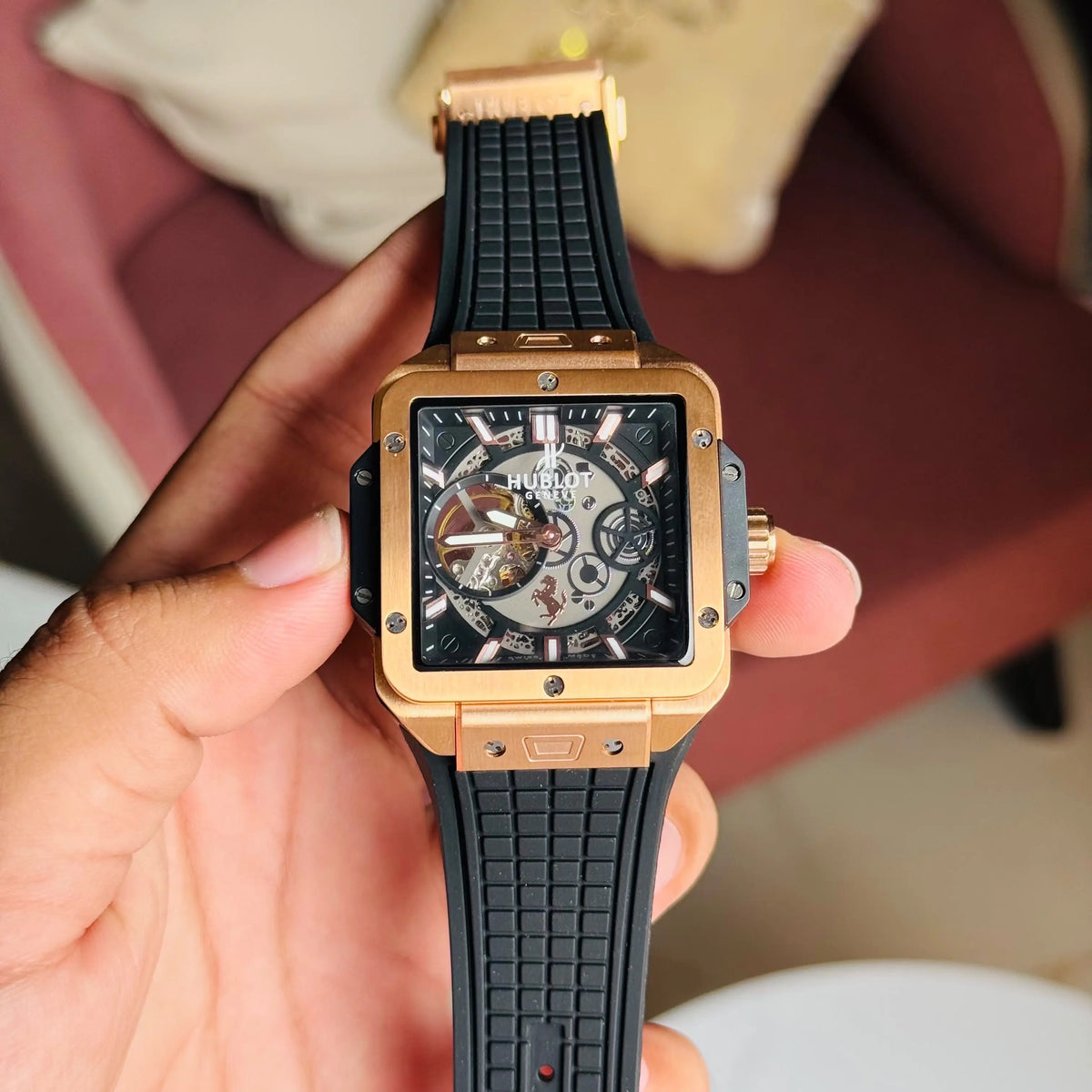 Hublo_t Square Big Bang Unico Automatic